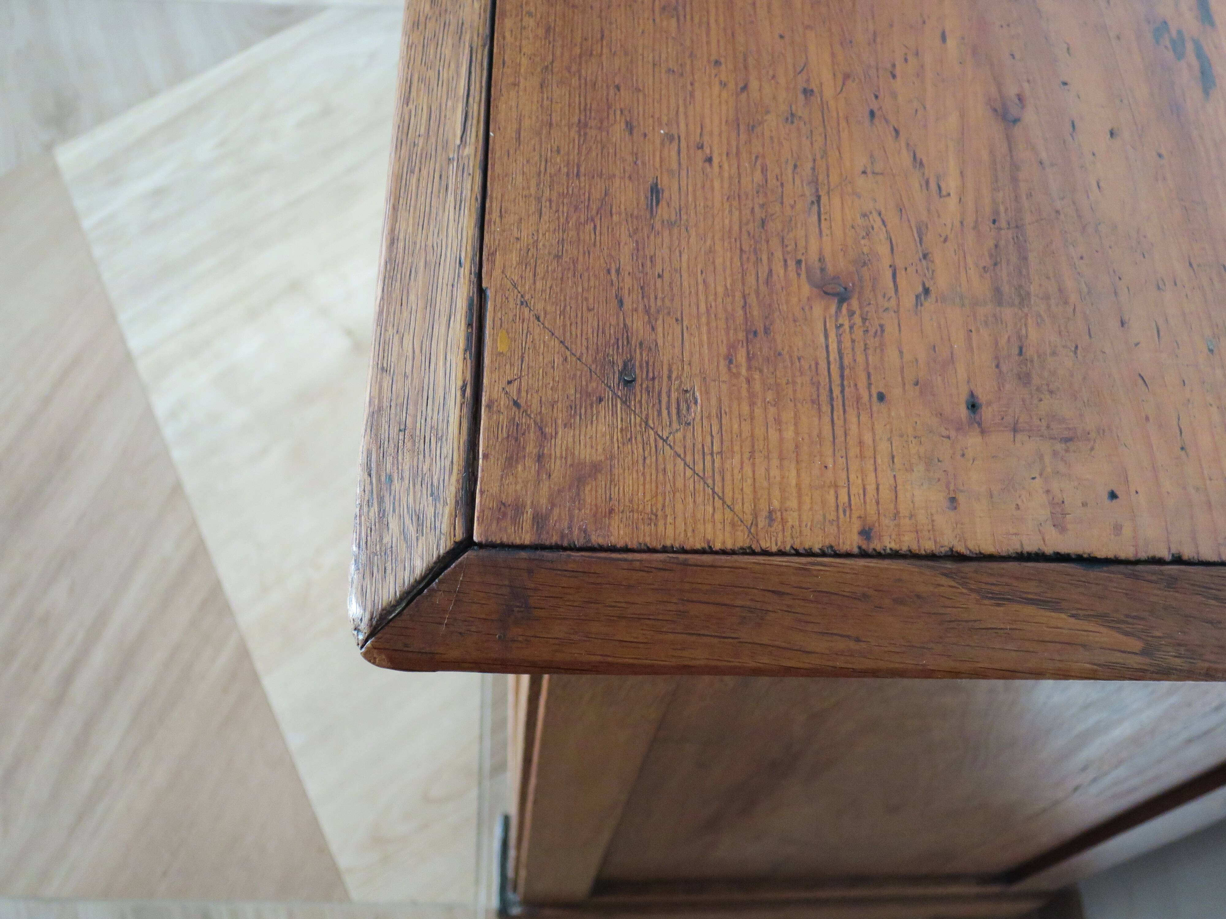 Jam cupboard - small sideboard - light oak stain - Directoire style