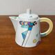 Teapot or coffee pot with cup from the German postmodern VIP collection by Seltmann Weiden, set of 2.