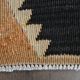 1970s Turkish Oushak Handmade Wool Cotton Brown Kilim Runner Rug 114x452