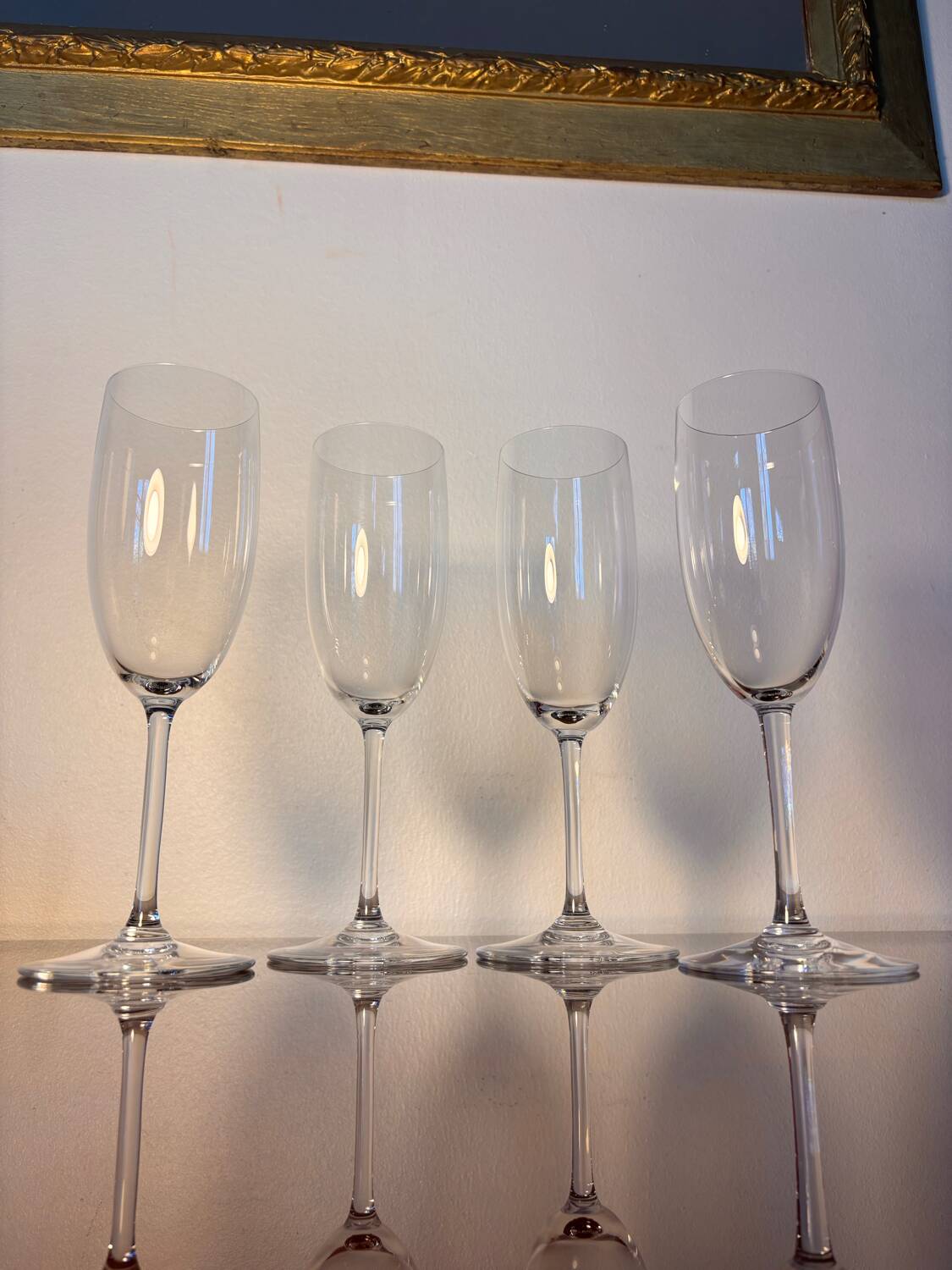 4 Baccarat Perfection champagne flutes
