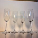 4 flûtes à champagne Baccarat modèle Perfection