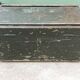 Old wooden travel trunk
