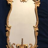 Old bronze mirror signed