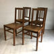 Ensemble de 4 chaises "ELF Indislocables" vintage 50's