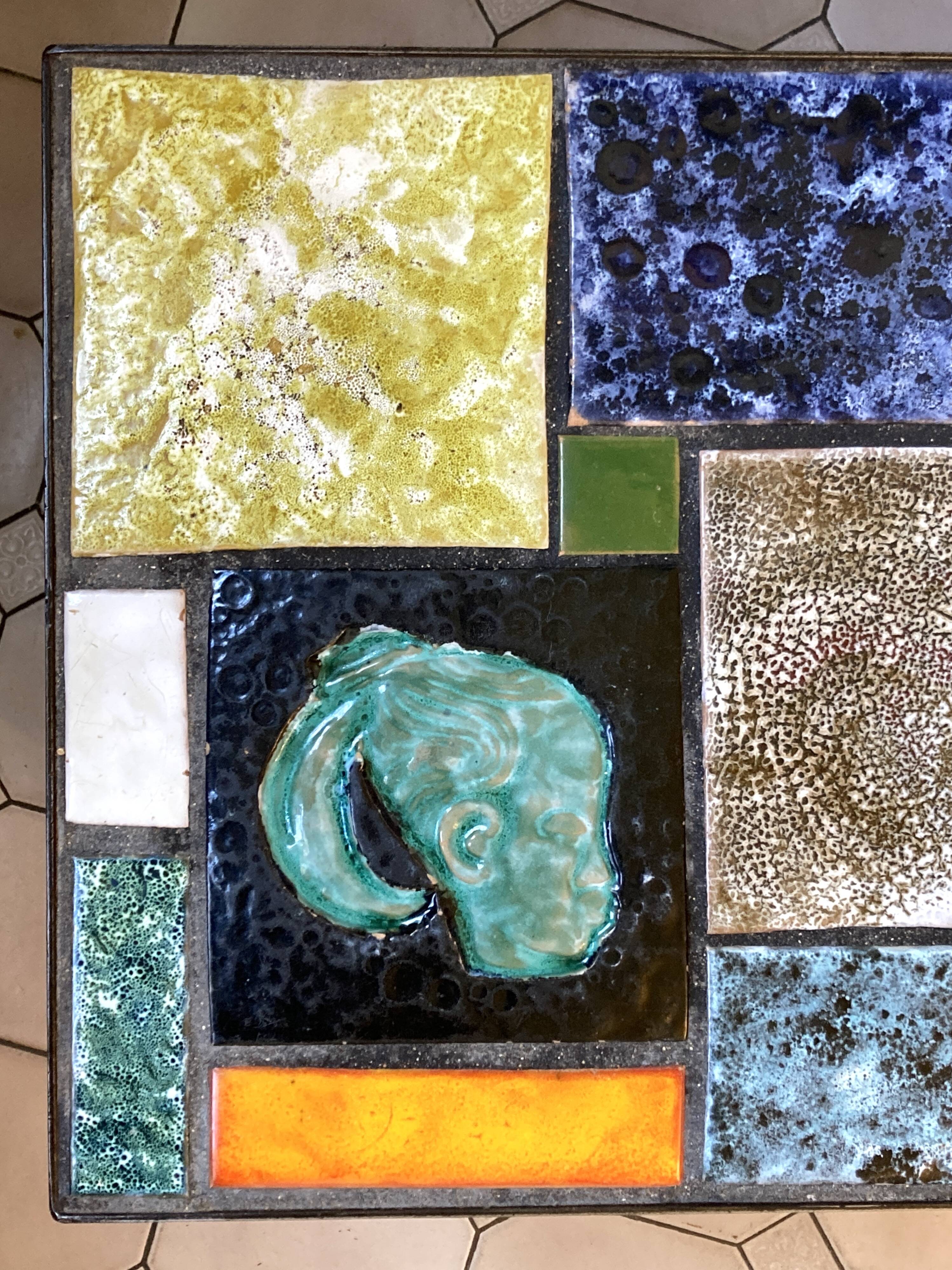 1970s ceramic coffee table