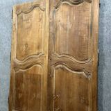 Pair of 18th century woodwork doors in poplar