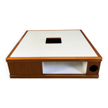 Space age wooden bar coffee table, 1960s