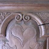 Antique baroque cabinet in solid oak