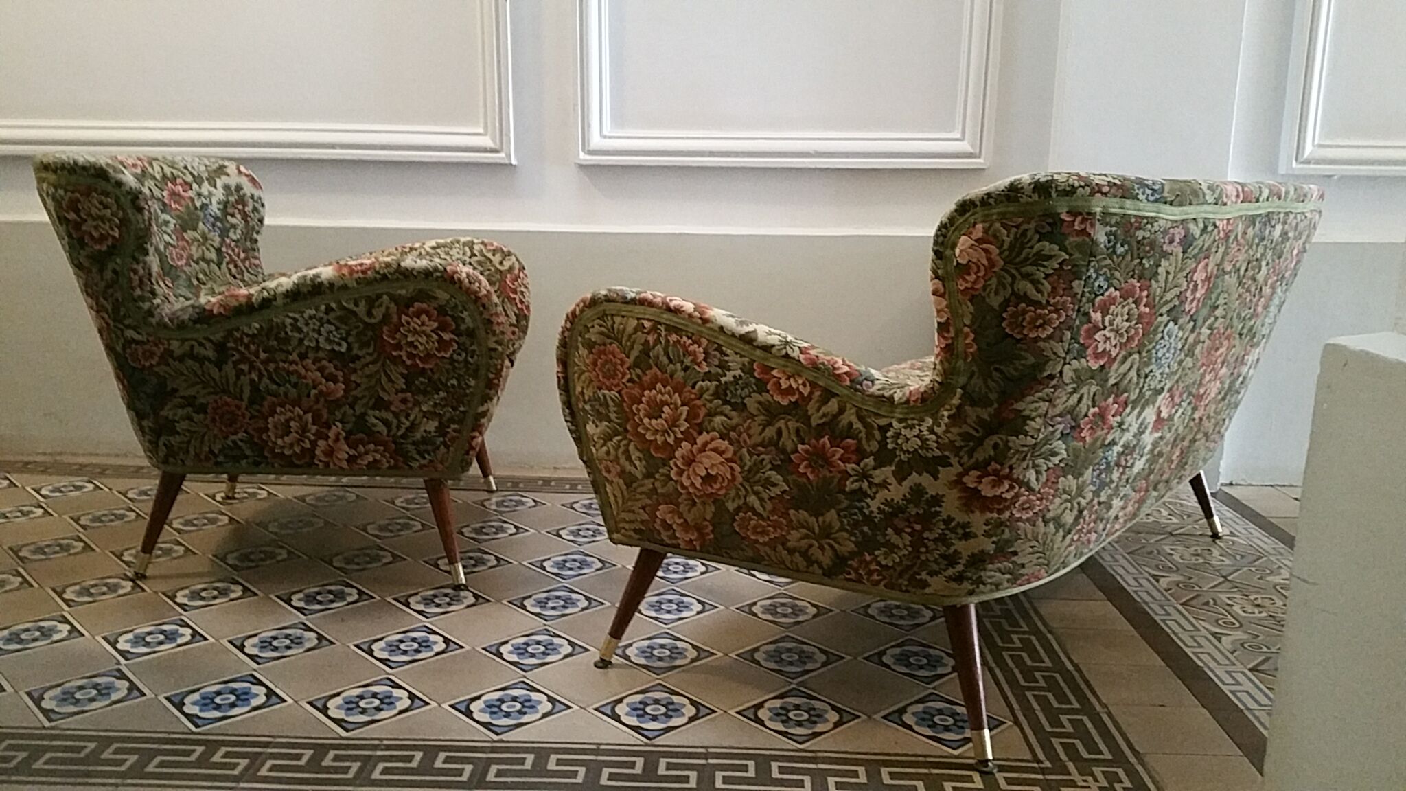 Organic couch 50s/60s design low Italian vintage