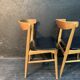 Suite de 4 chaises scandinaves 1960
