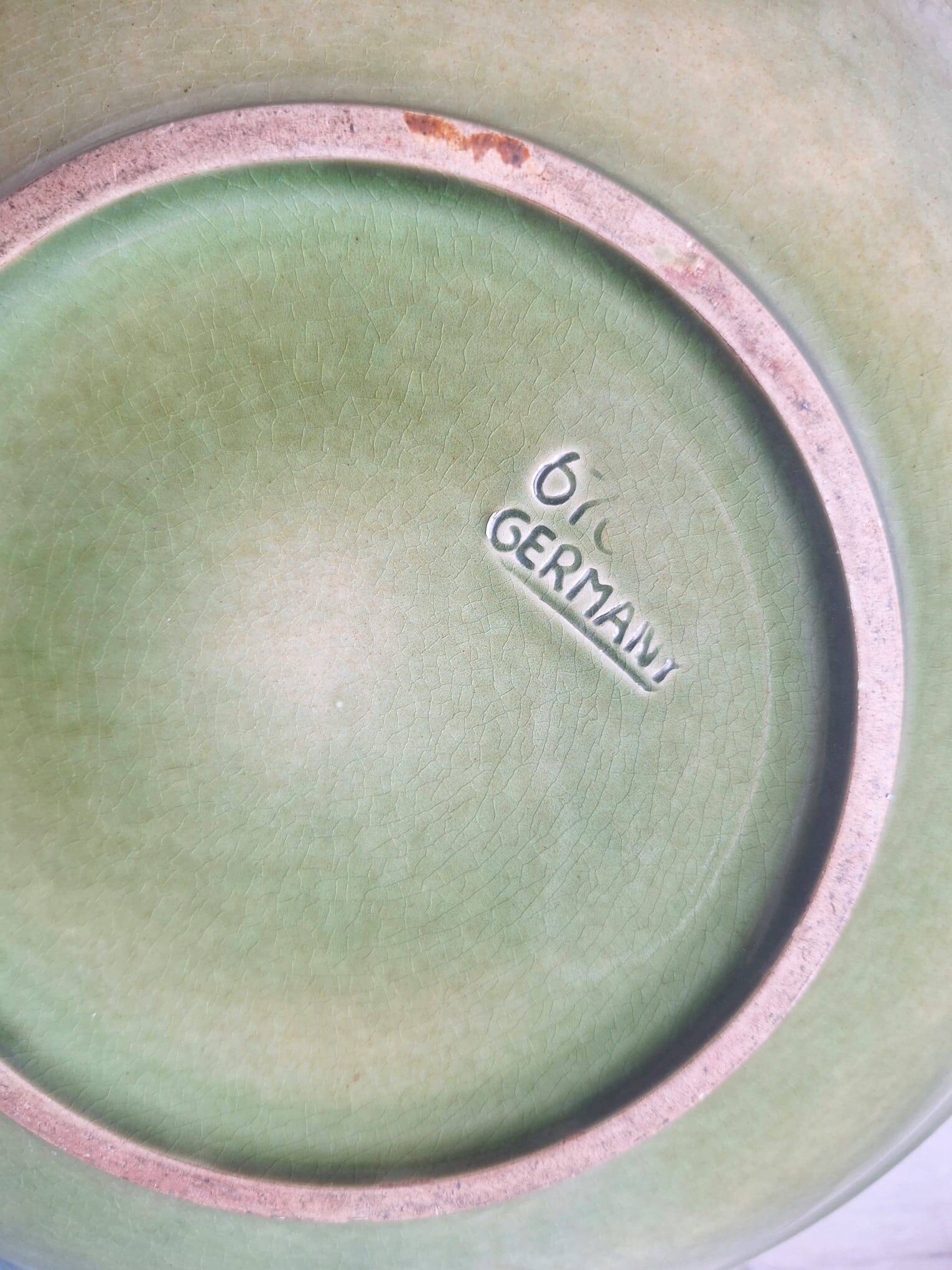 Ceramic plate West Germany, plate, vintage decorative bowl