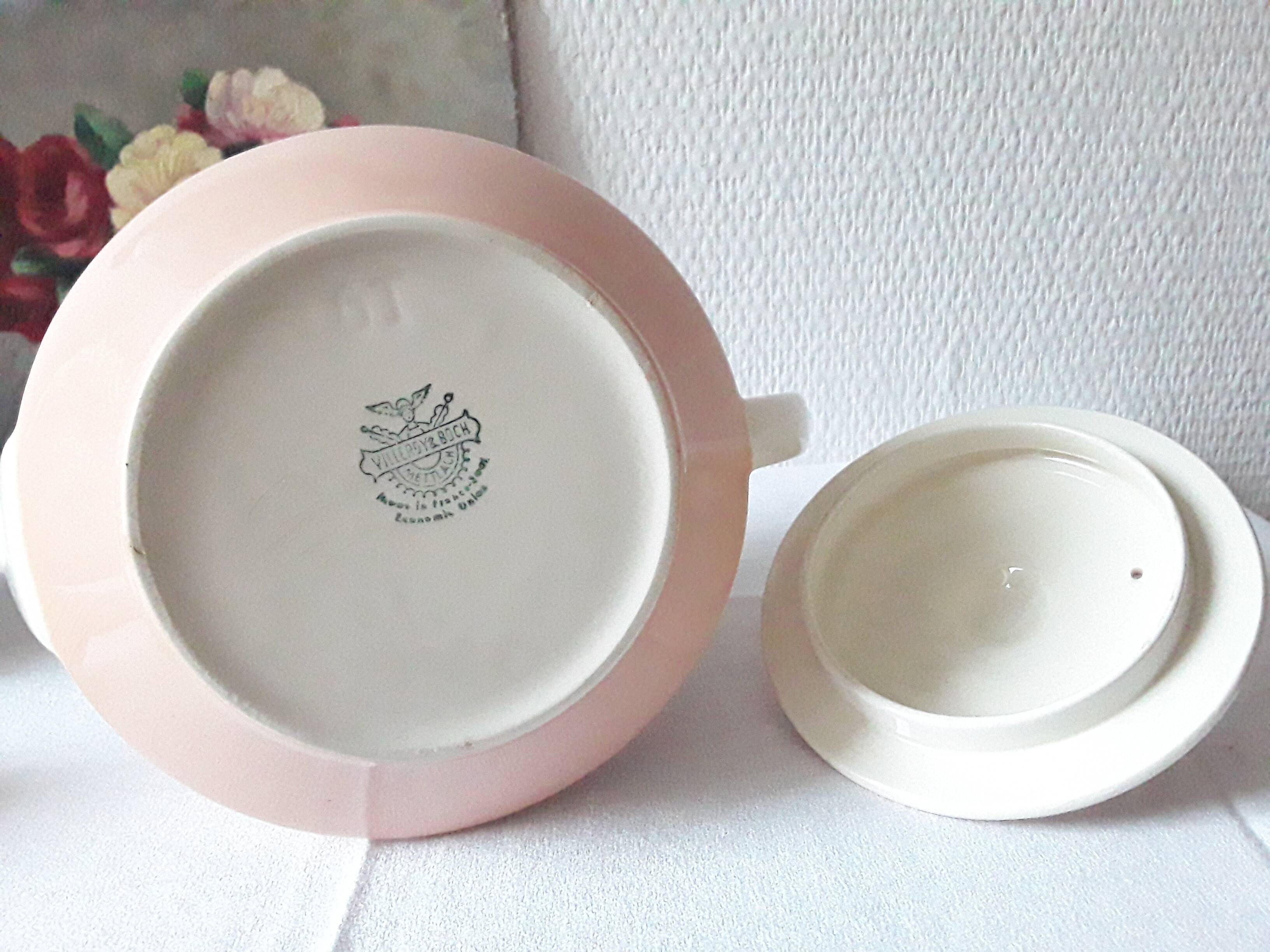 Vintage Villeroy and Boch powder pink teapot
