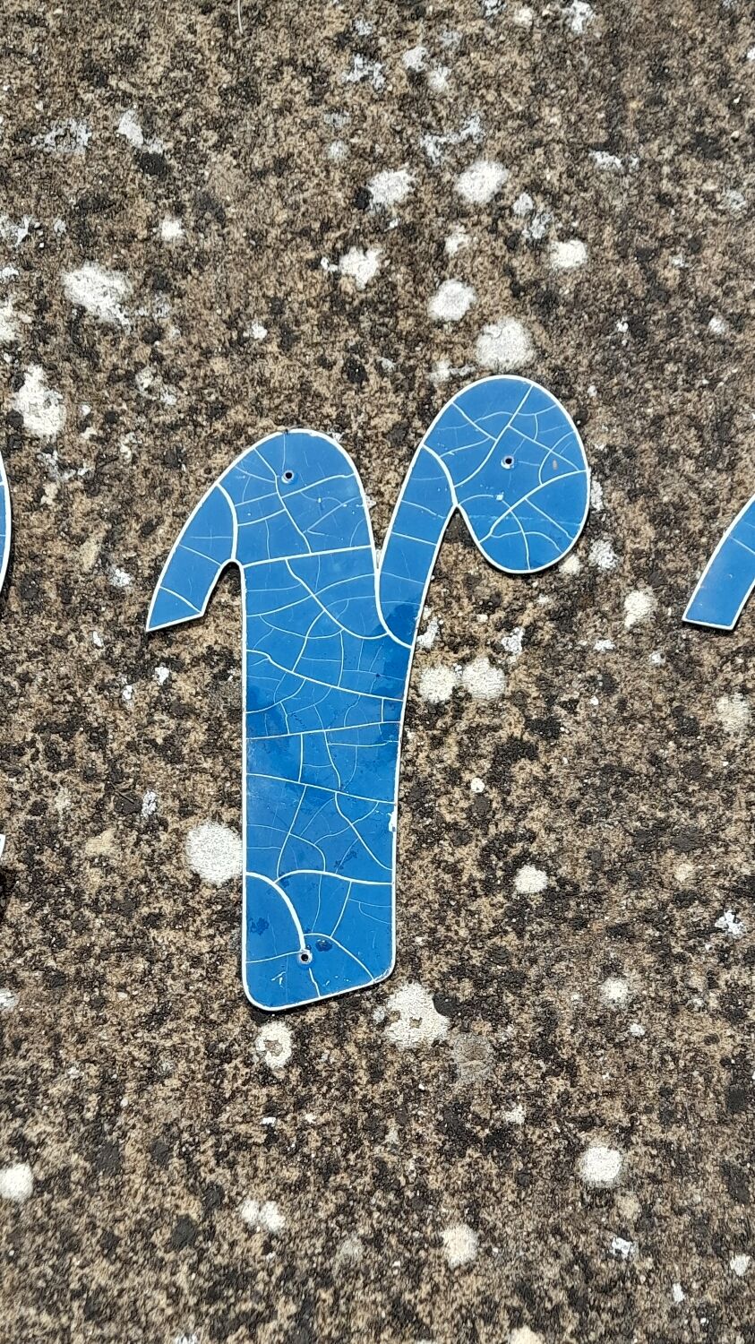 Lot of letters of sign