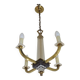 French Mid-Century / 1960s 4 Light Chandelier In The Style of Jacques Adnet