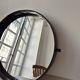 Round smoked plastic mirror '70s - Vintage