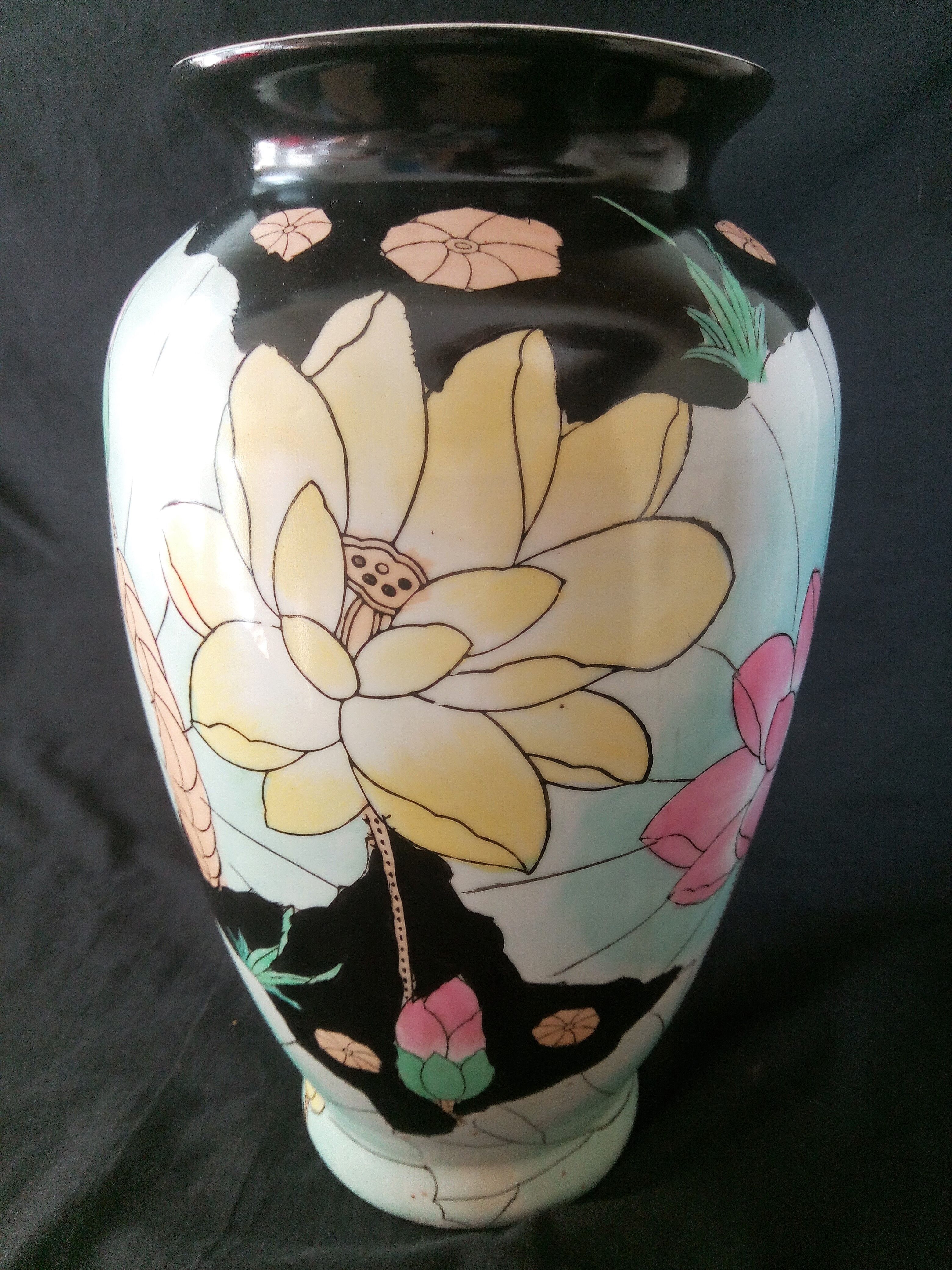 Ceramic art nouveau vase
