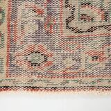 Tapis Vintage Corail Médaillon Patiné Chic, 143x235 Cm