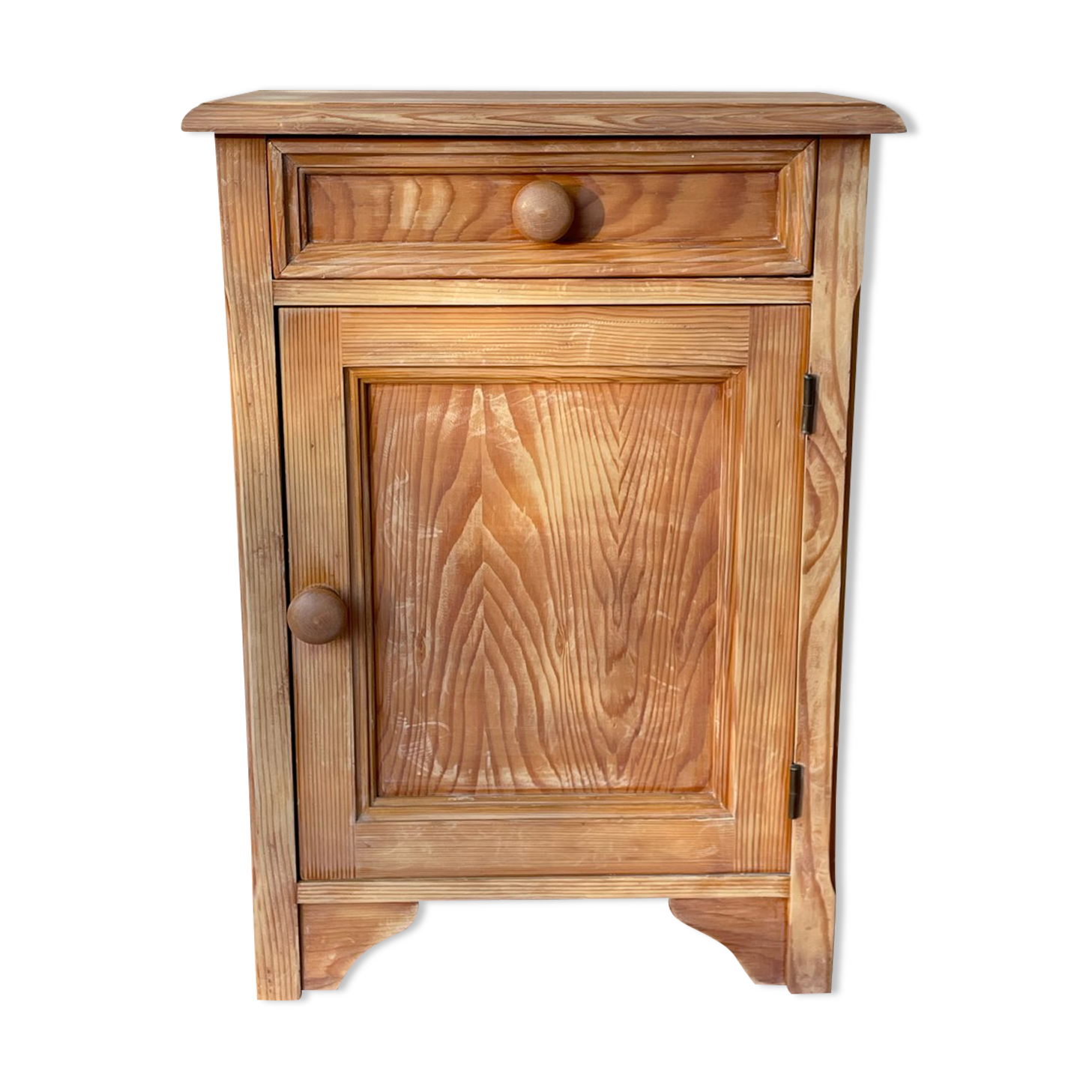 Vintage pine bedside table