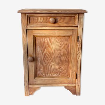 Vintage pine bedside table