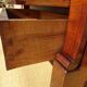 Antique solid walnut chest of drawers with scrolls