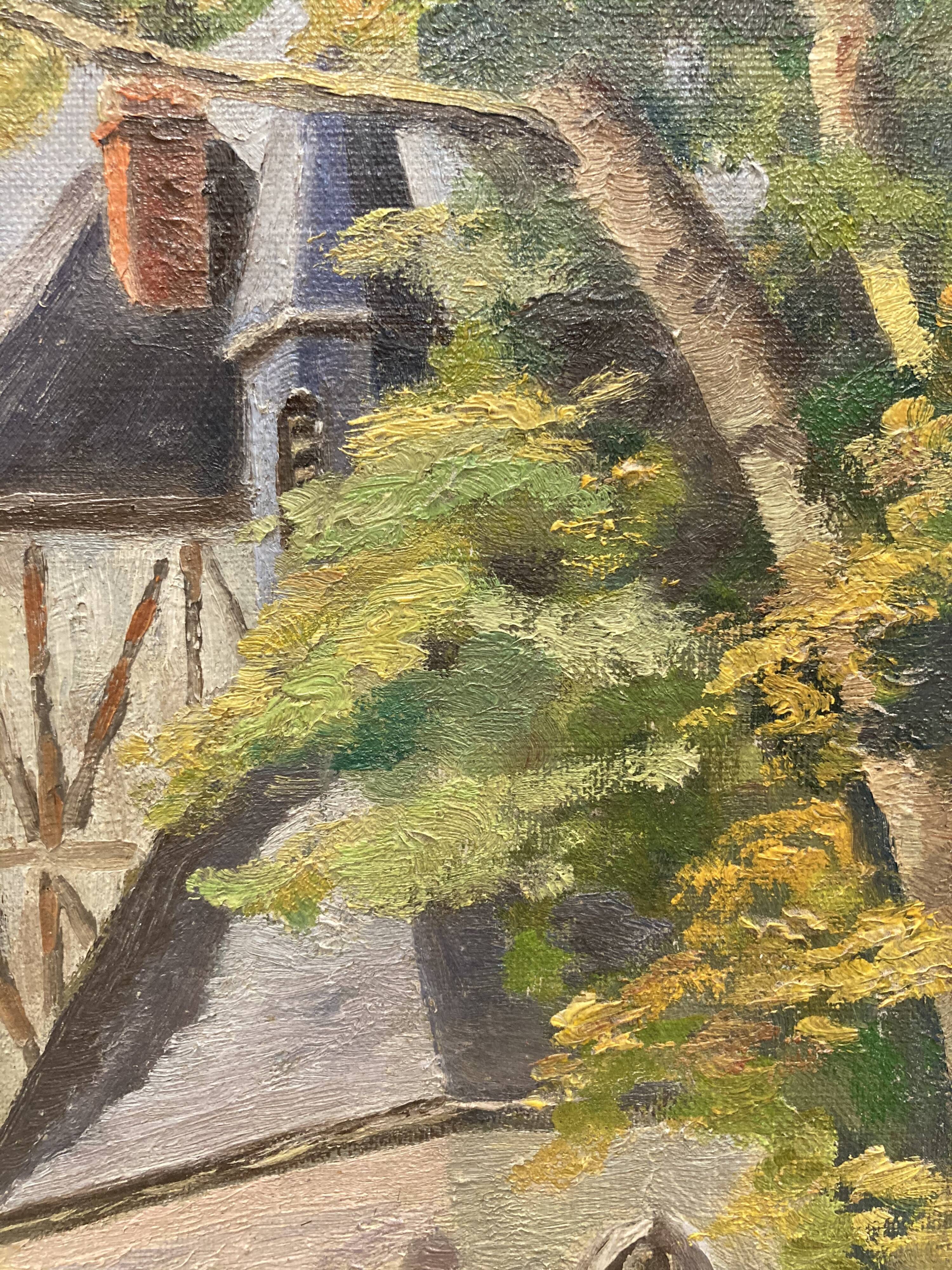 Huile sur toile vintage