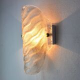 Glass wall lamp, Murano, Italy, 1970