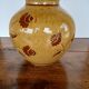 Vintage glazed vase with floral decoration signed Nigon.