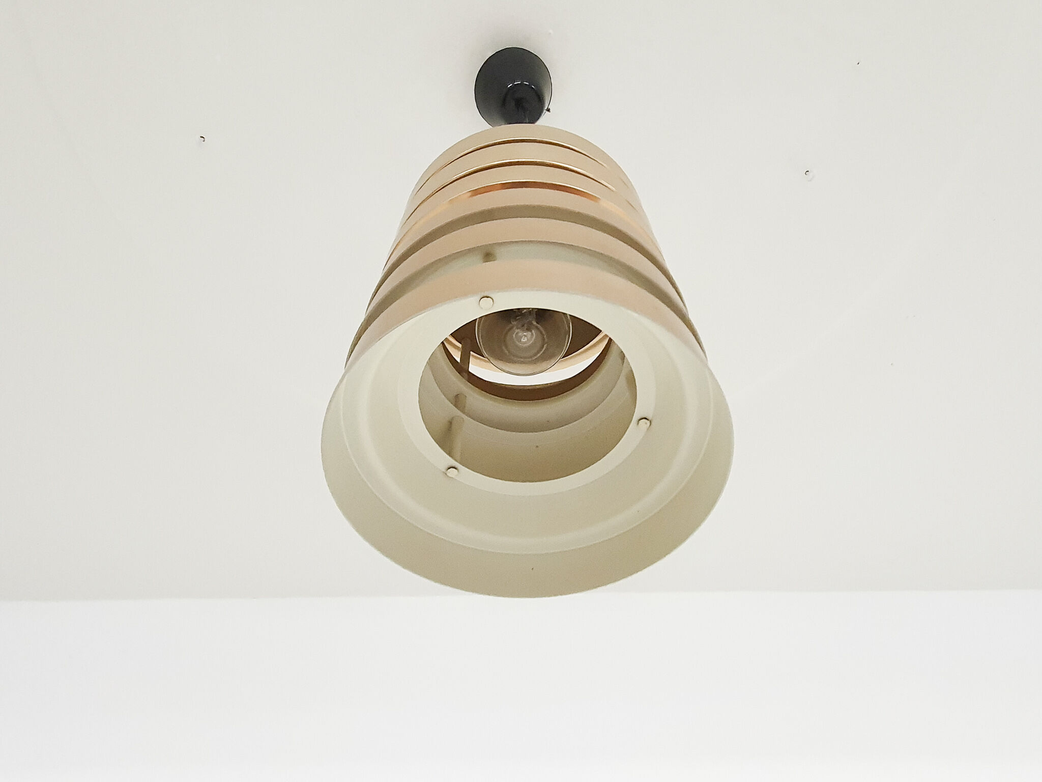 Granhaga Carl Thore Sweden brass pendant light from the 1960s