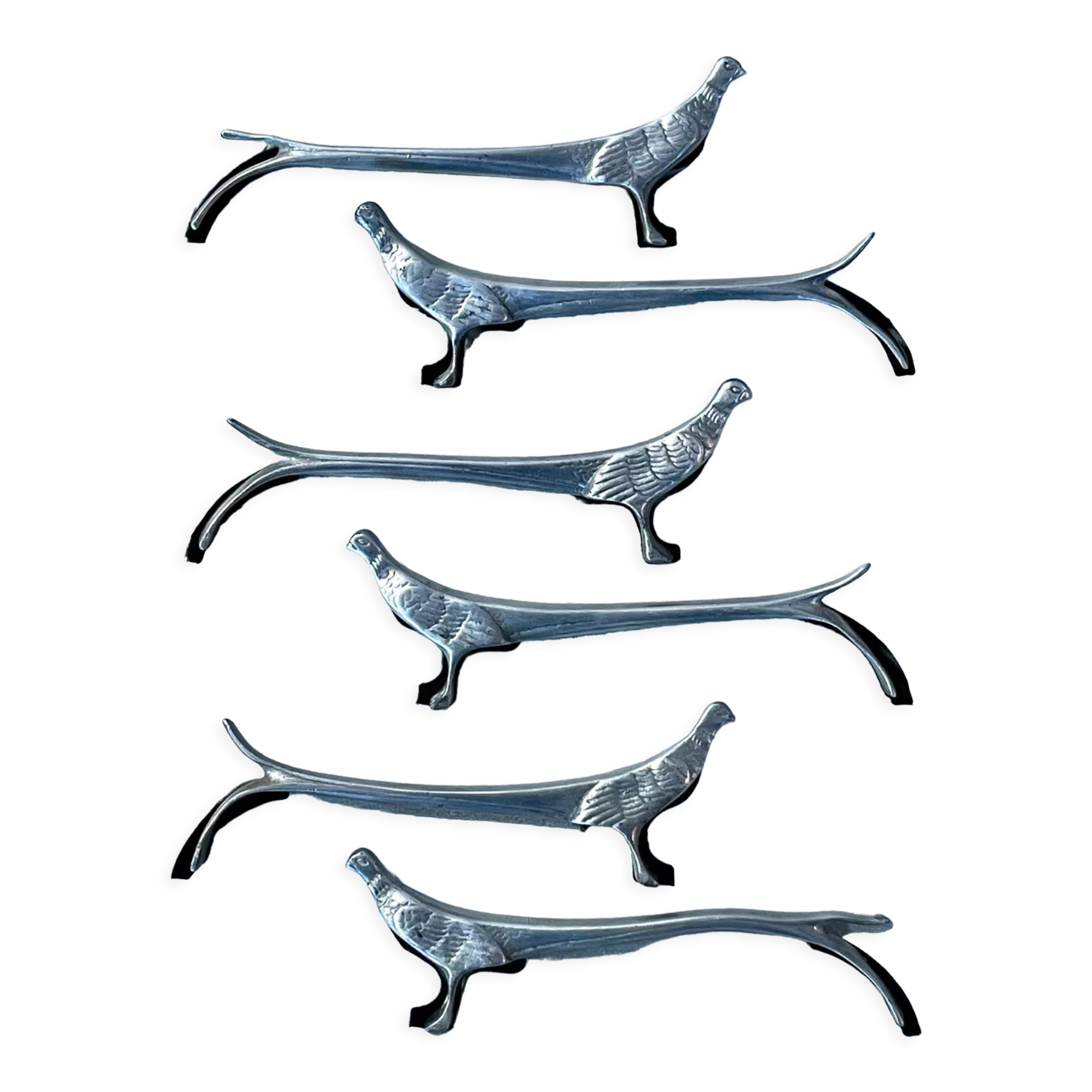 6 antique knife doors