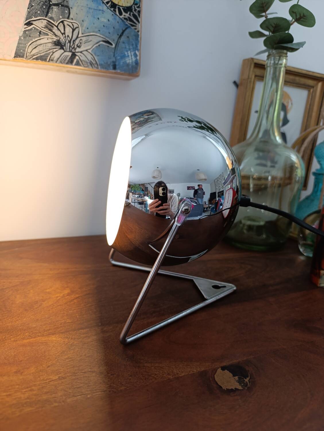 Vintage Chrome Design Spot Lamp E14