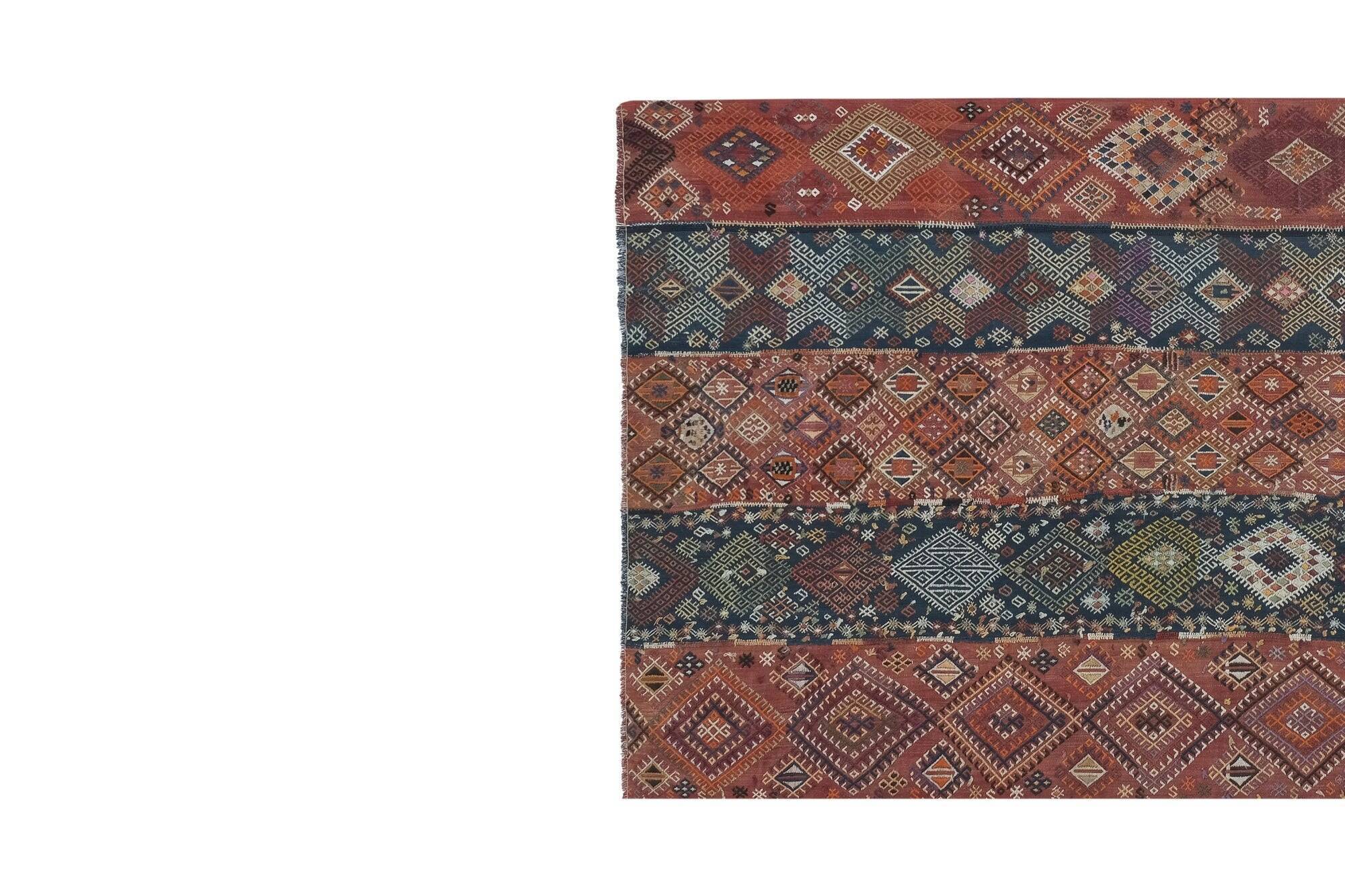 Vintage Turkish kilim handwoven 156x377 cm
