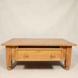 Table basse style vintage rustique bois clair japondi design moderne du milieu du siècle