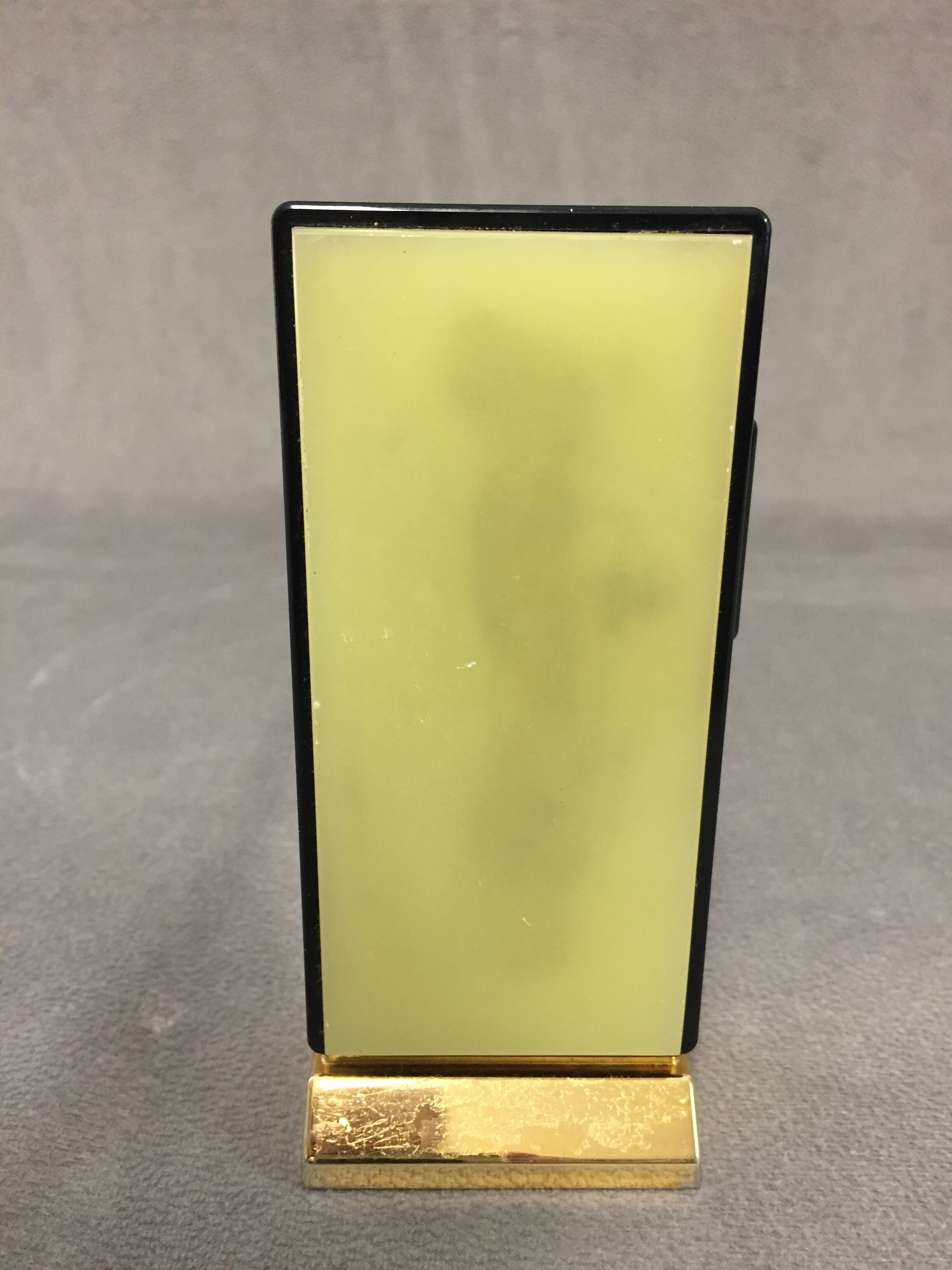 Collector table lighter sarome vintage electric gold metal & alabaster n°2