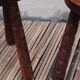 Paire de tabourets brutalistes