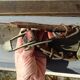 Paire de ski en bois et bâton pour enfant