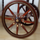 Former service with large wooden wheels