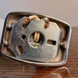 Adjustable wall light in opal glass and chrome-plated metal, Italy, ve