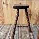 Tabouret bois tripode