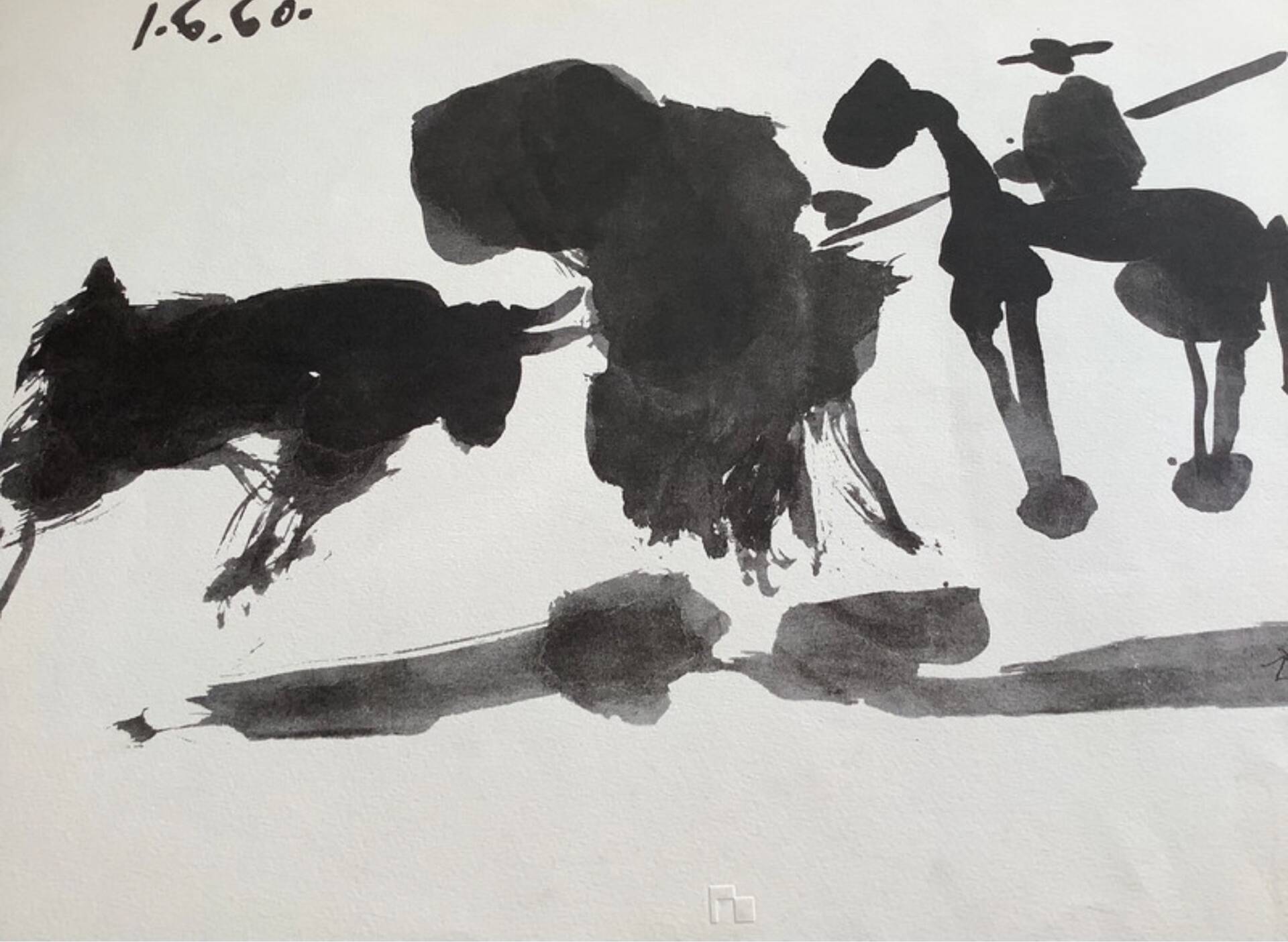 Picasso print on paper 50X70 cm