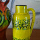 Pair of vases 1970's fat lava retro design mid century