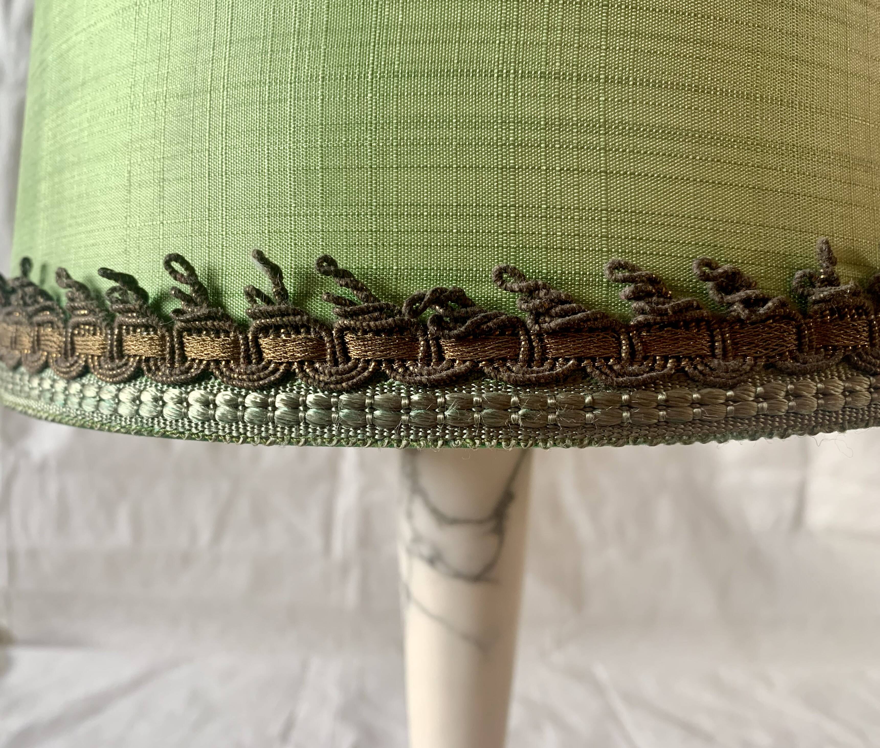 Vintage alabaster and brass table lamp