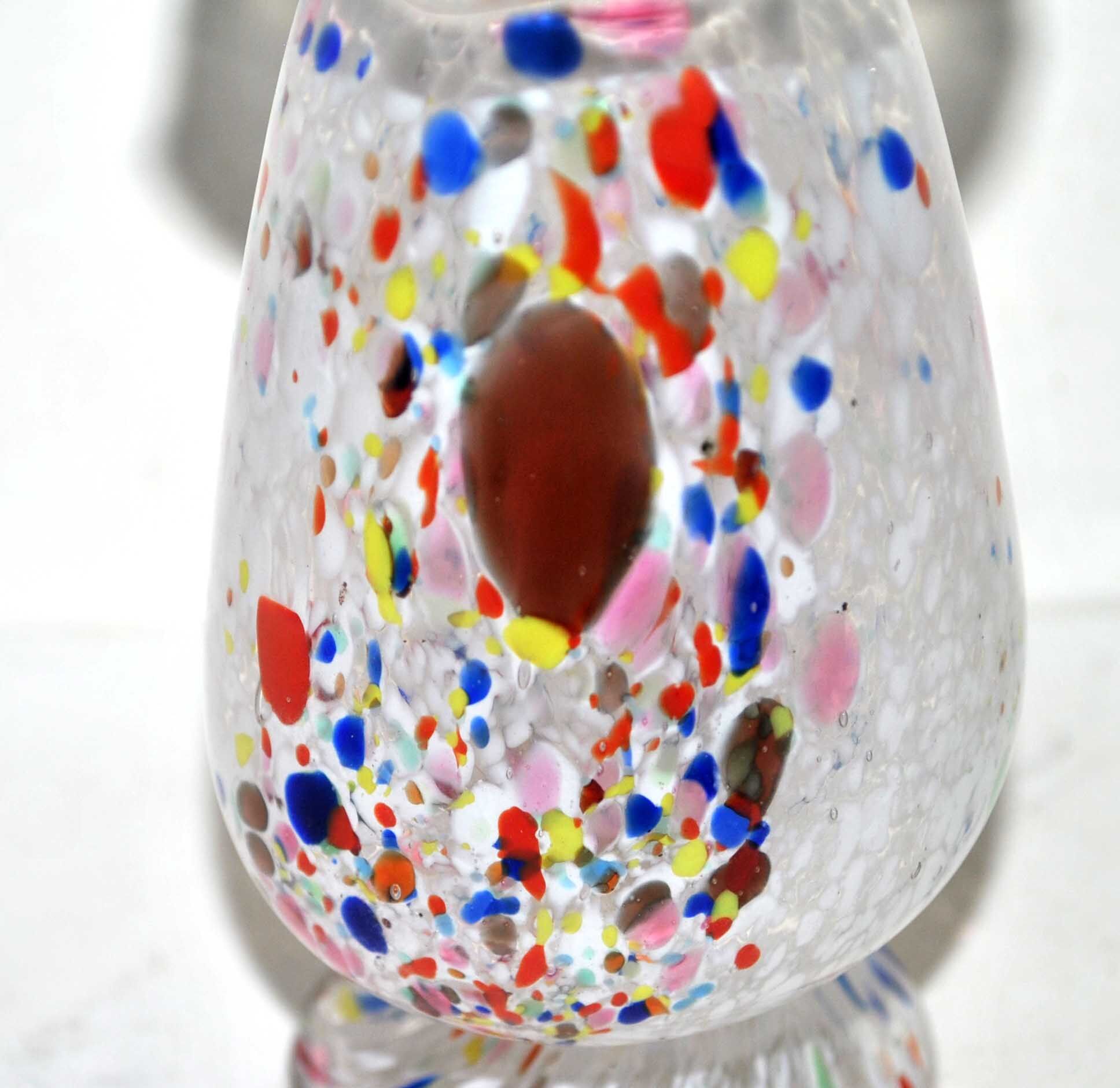Vintage vase in blown glass of Murano