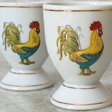 Set of 2 porcelain “rooster cups”