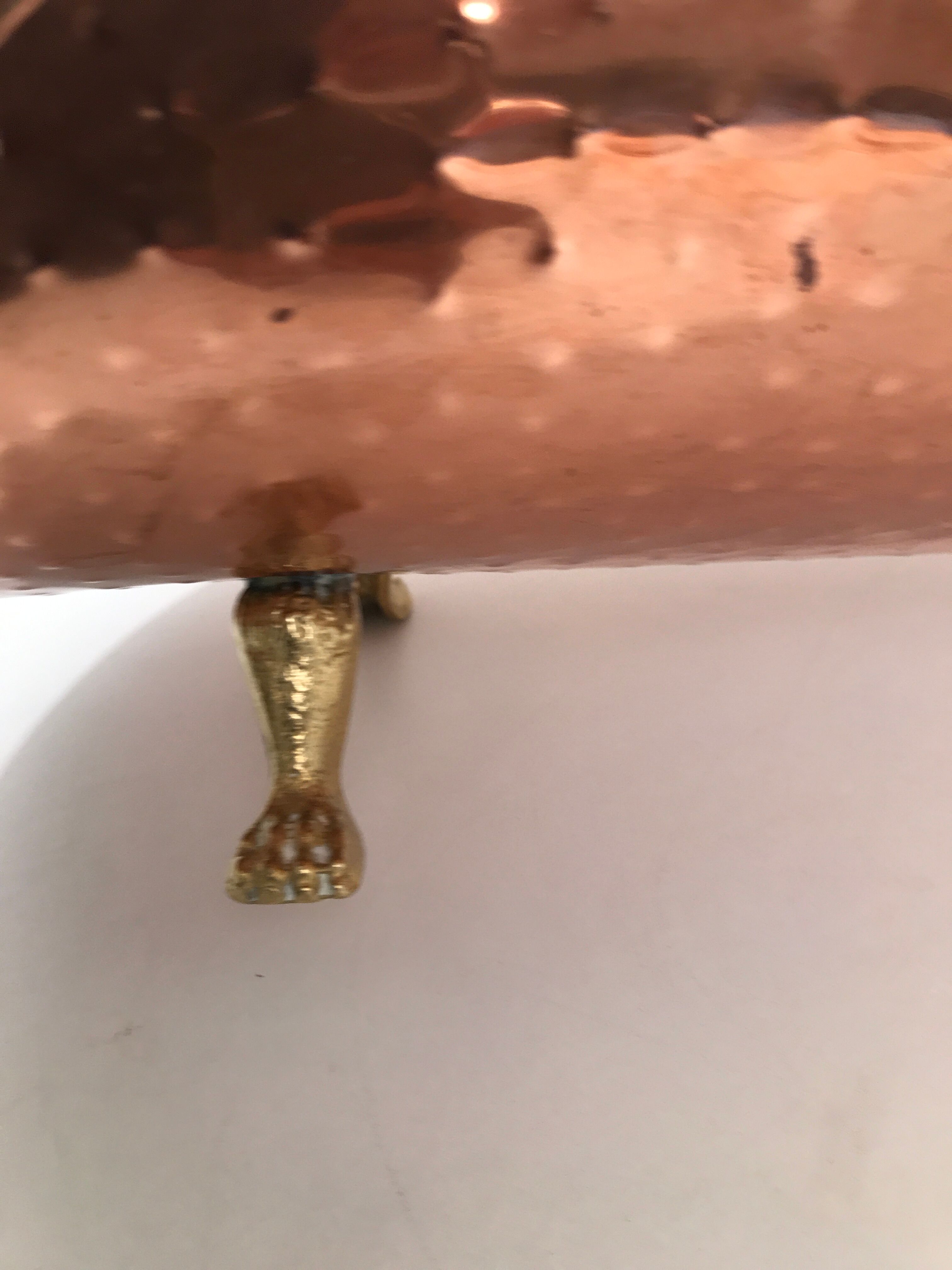 Old vintage copper buche door