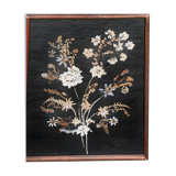 Tableau fleurs séchées, composition en bouquet