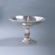 Coupe à fruits art déco en métal et verre, 1930s