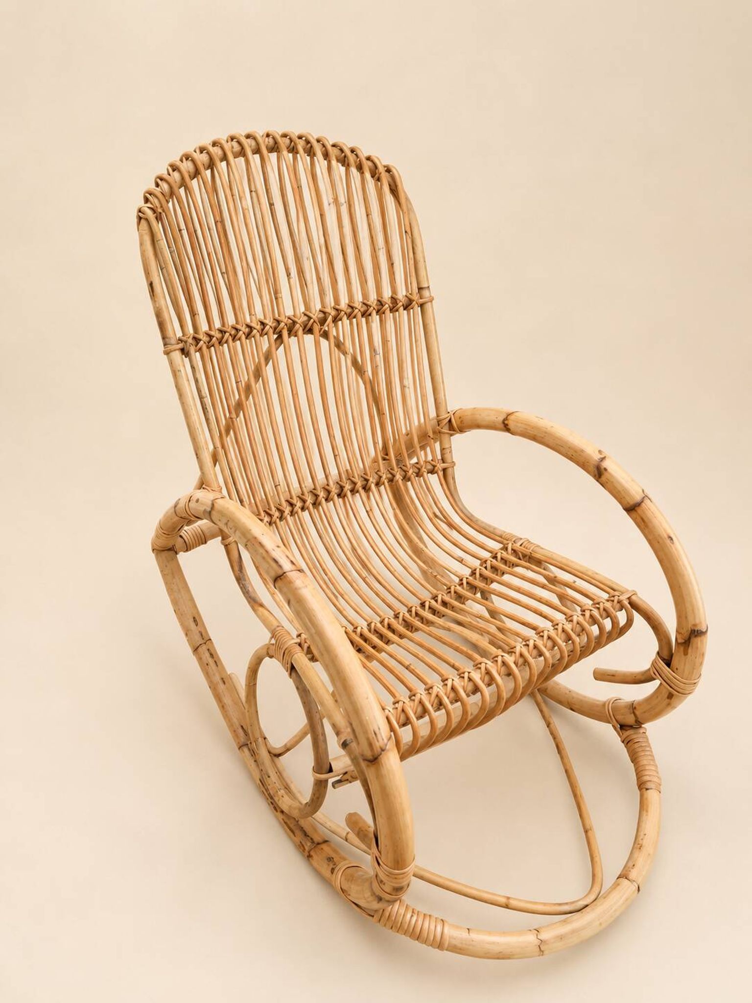 Fauteuil à bascule en Bambou
