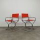 Pair of Lafuma chrome "director" folding chairs