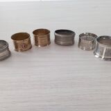Set of 6 old napkin rings
