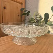 Vintage pedestal serving dish